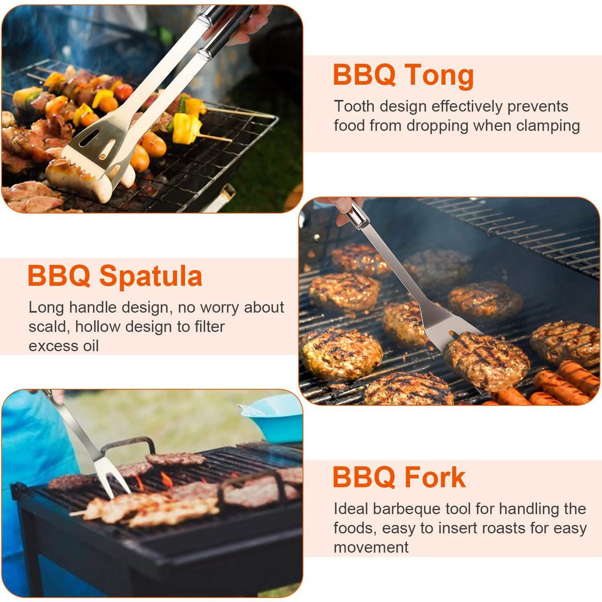 Stainless Steel BBQ Grill Tool Kit