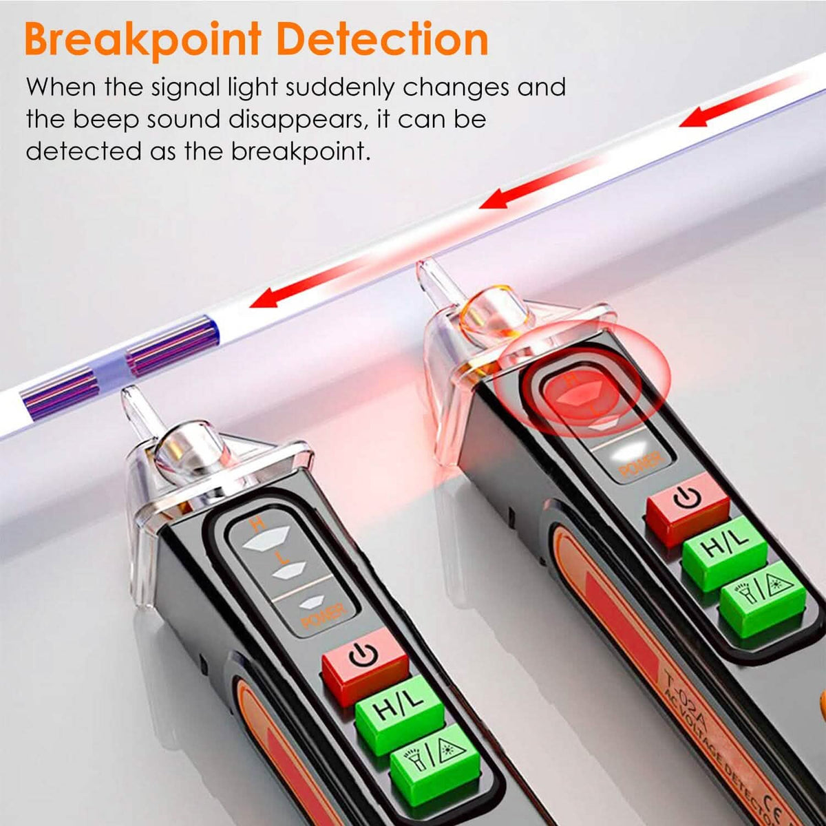 Test Pen Circuit Detector Tester Dual Range 12V/48V-1000V Breakpoint Finder