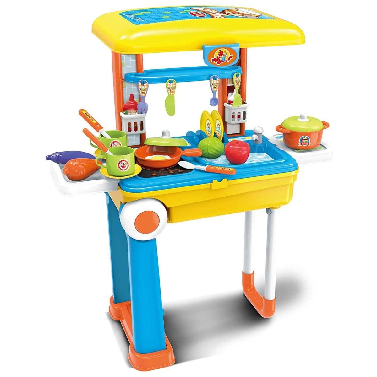 Toy Chef 2-in-1 Pretend Play Travel Set For Kids