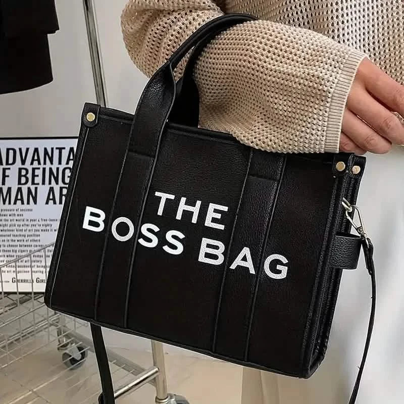 Trendy Leather Tote Bag Small Personalized Top Handle Crossbody Handbags