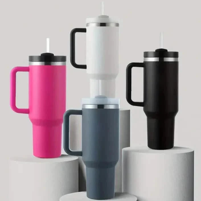 Tumbler with Handle And Straw Lid, Leak-proof Travel 40oz Coffee Mug