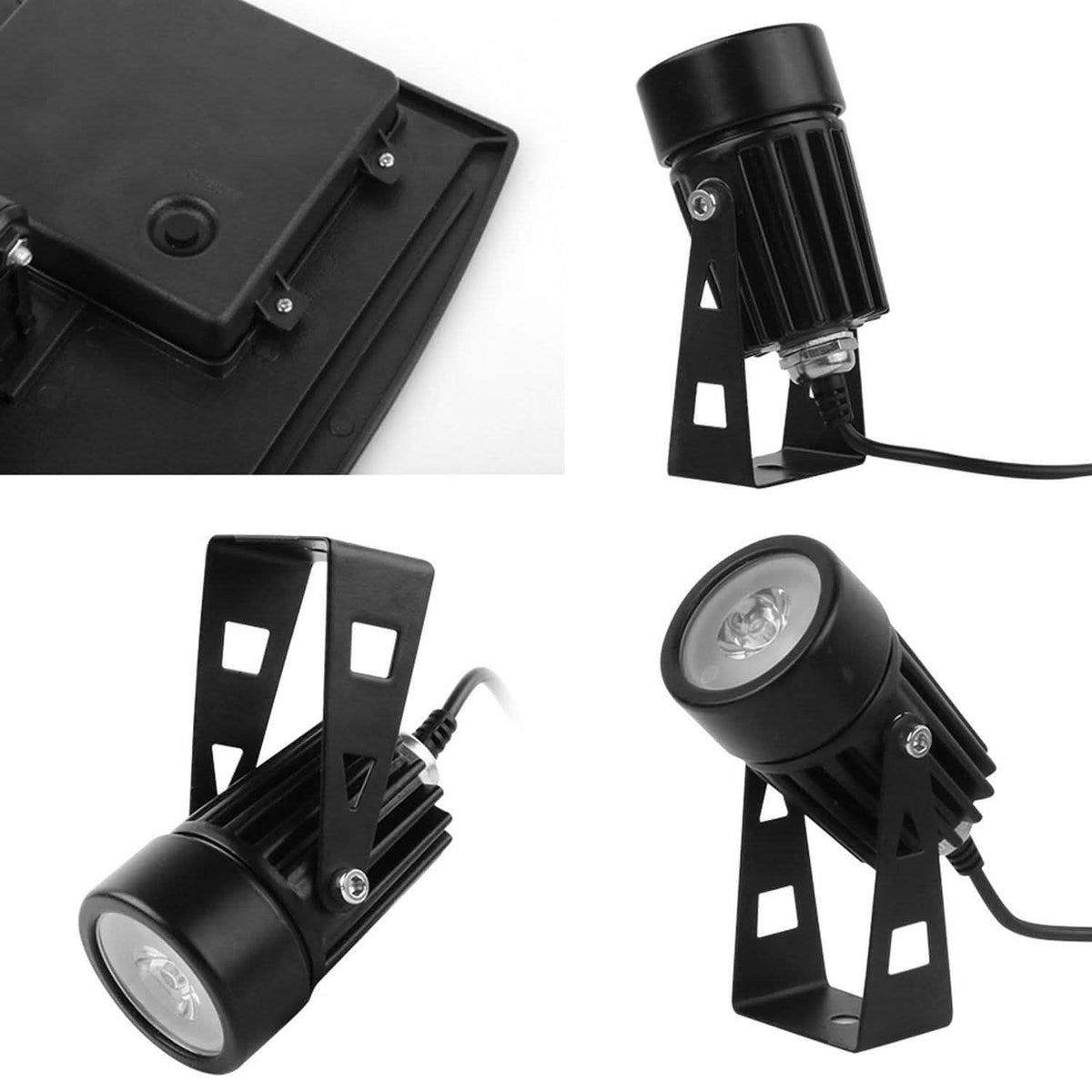 Twin Solar Spotlight Outdoor Light