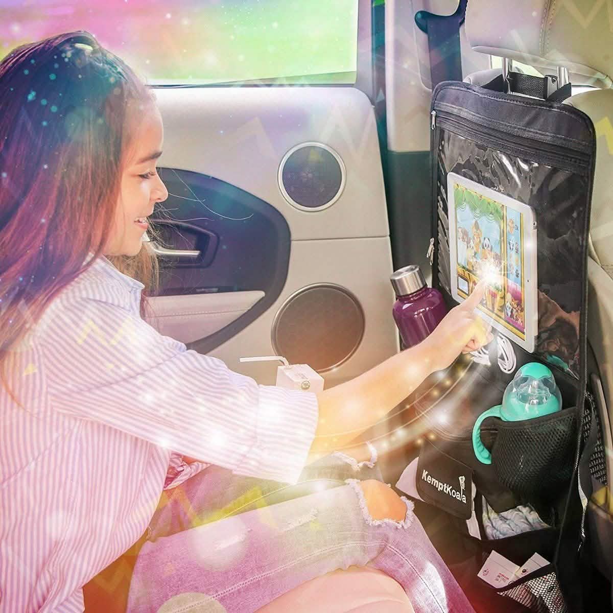 Ultimate Car Backseat Organizer with Tablet Pocket and Cup Holder