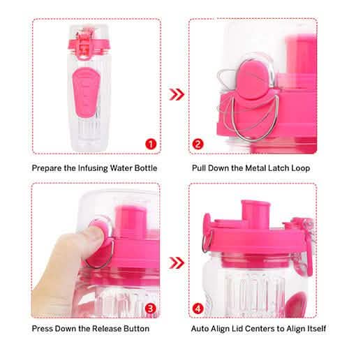 Ultra Portable Fruit Infusing Water Bottle 32oz