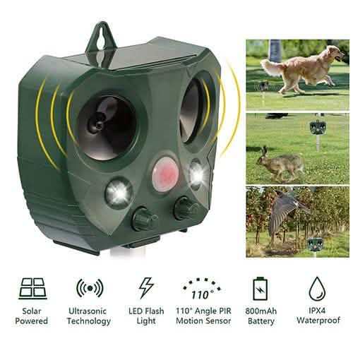 Ultrasonic Animal Repeller Solar
