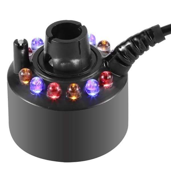 Ultrasonic Humidifier Mist Maker Fogger with 12 LED