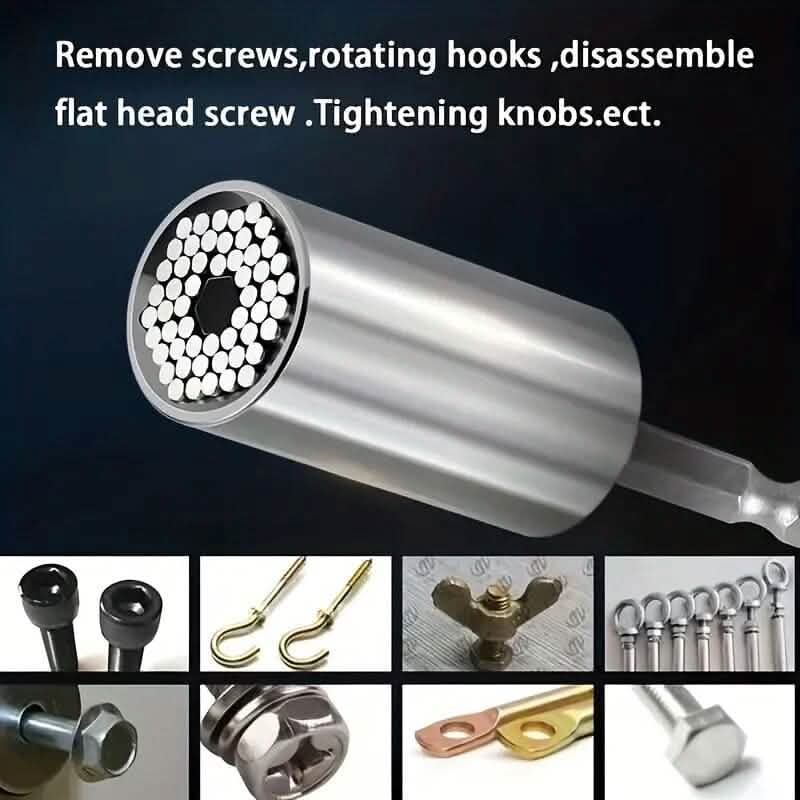 Universal Torque Wrench 7-19mm Hexagonal Multi-functional Universal Socket