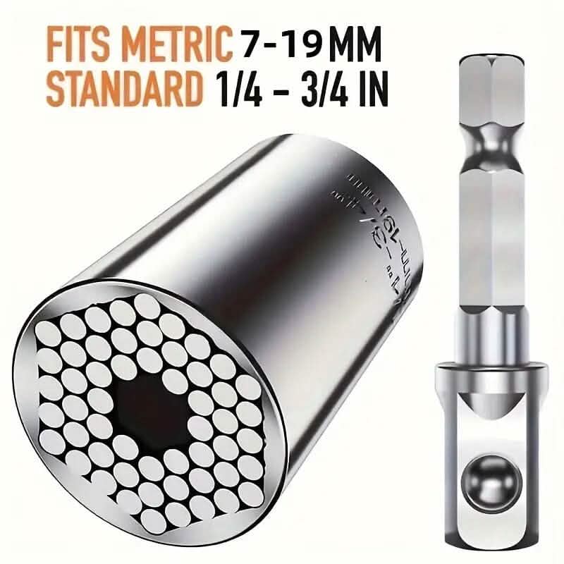Universal Torque Wrench 7-19mm Hexagonal Multi-functional Universal Socket