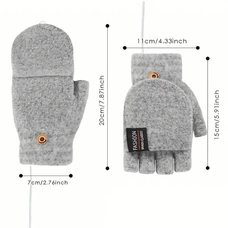 USB Electric Heating Adjustable Temperature Gloves