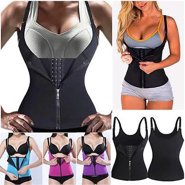 Waist Trainer Vest Body Shaper Sweat Waist Trainer Corset