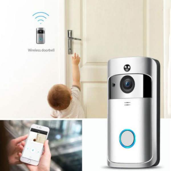 WiFi Wireless Video Doorbell Two-Way Talk Smart PIR Door Bell Security Camera HD