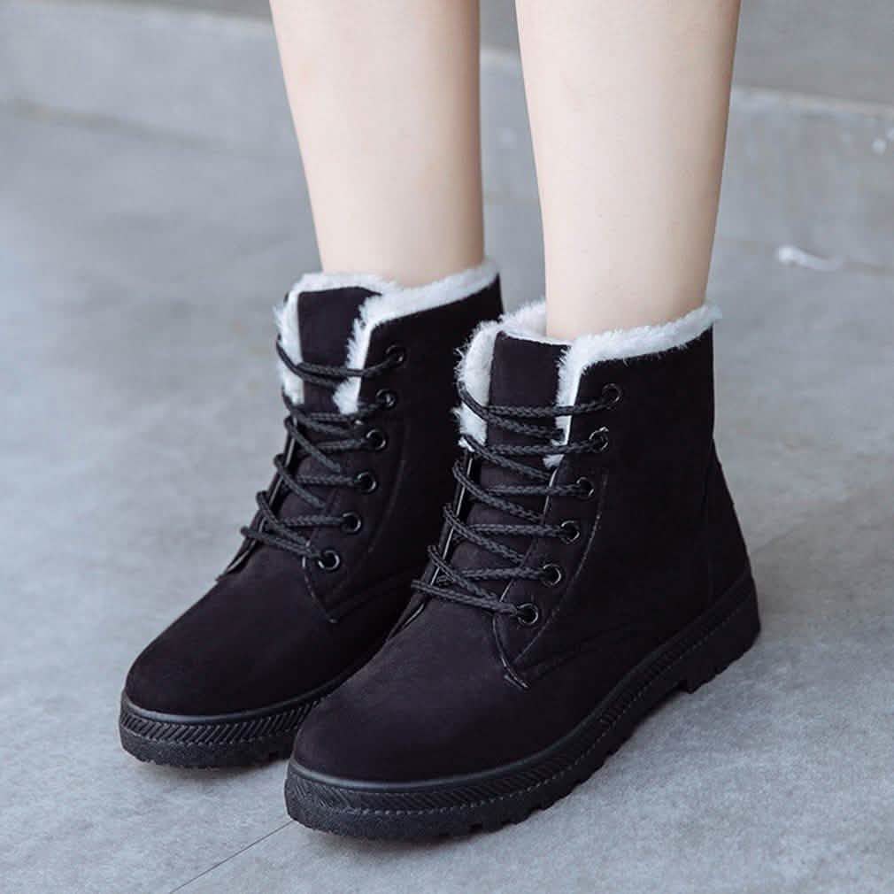 Winter Outdoor Flat Short Boots