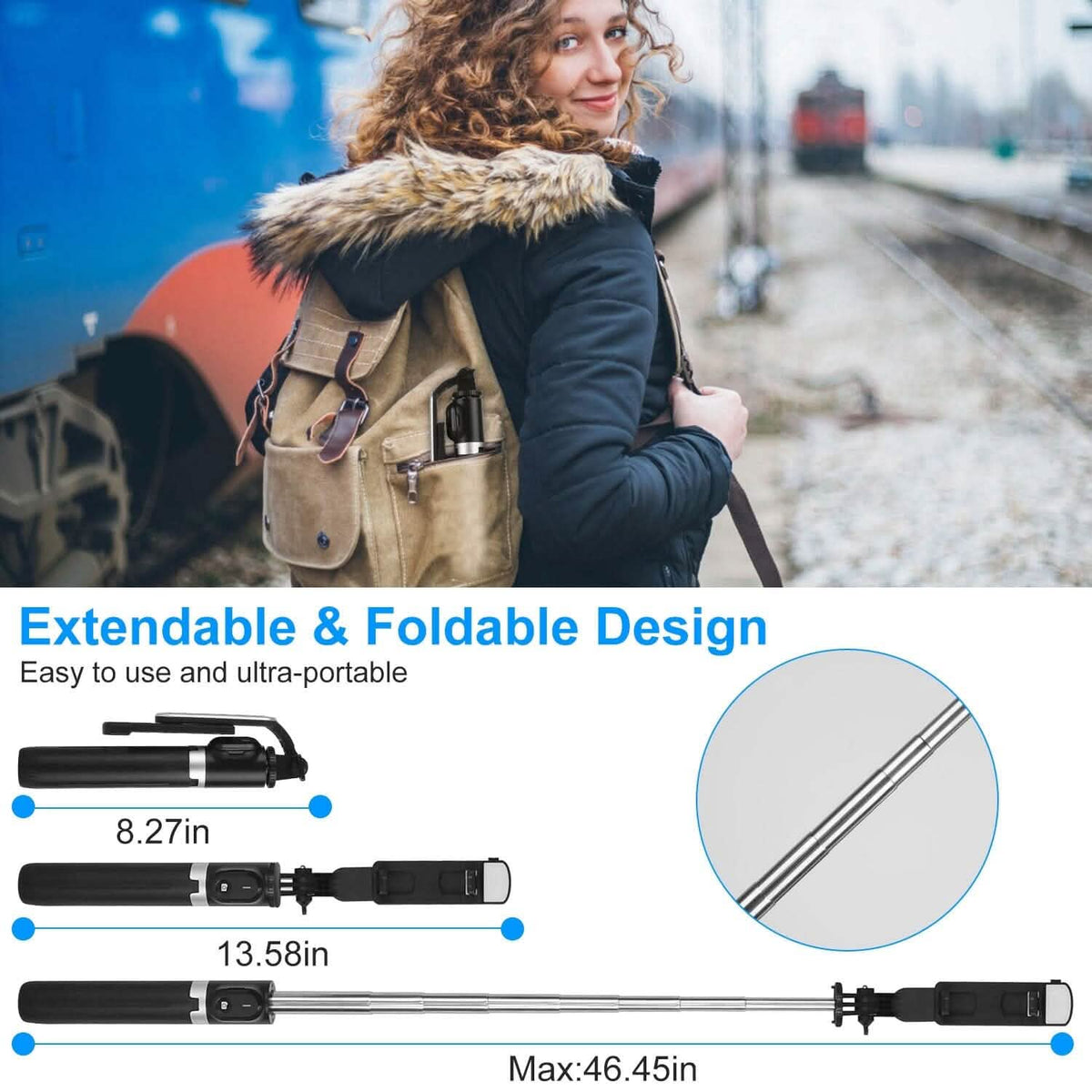 Wireless Selfie Stick Tripod