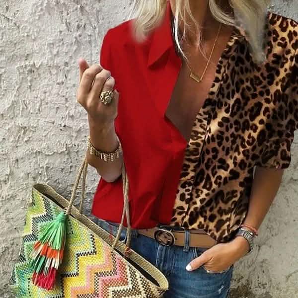 Women's Autumn Casual Deep V Neck Top