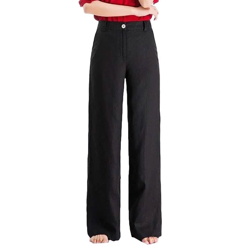 Women's Basic Soft Straight Twill Pants
