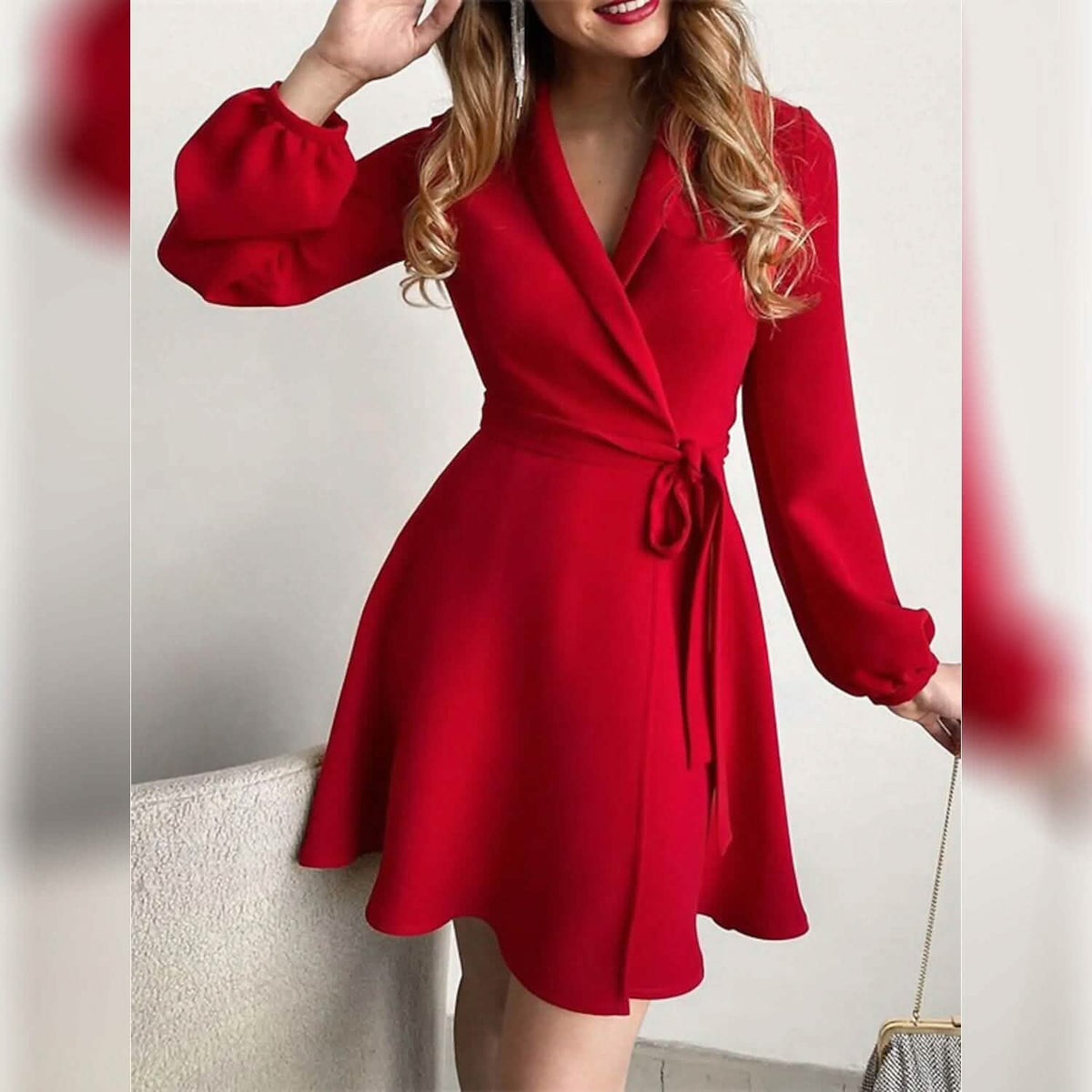 Women's Blazer A Line Modern Dress