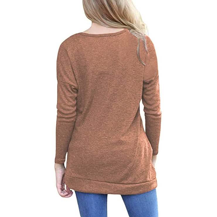 Women's Casual Long Sleeve Tunic Tops