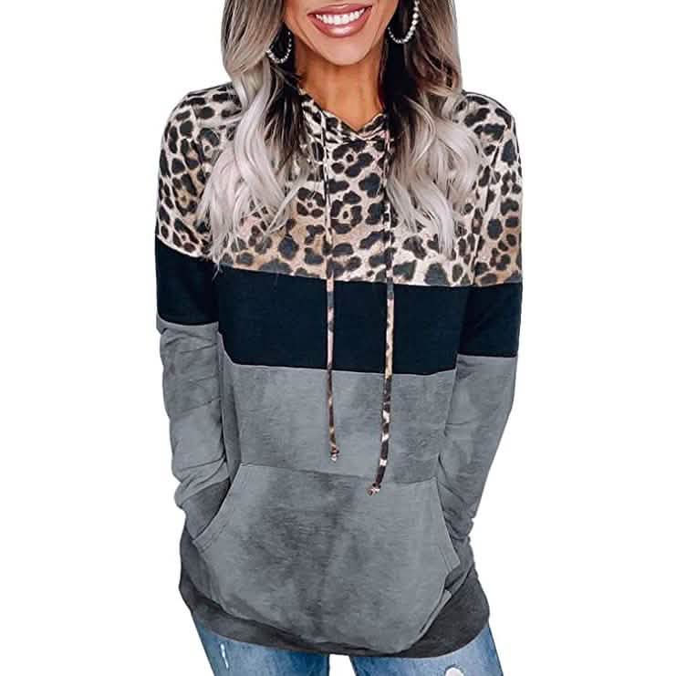 Women's Hoodie Sweatshirts Casual Animal Print