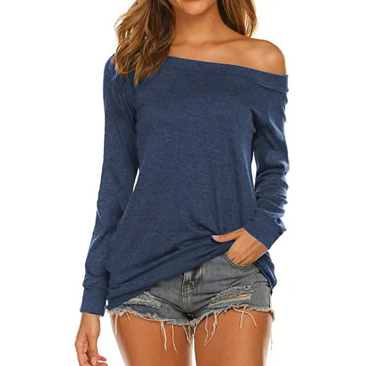 Women's Long Sleeve Off Shoulder Top