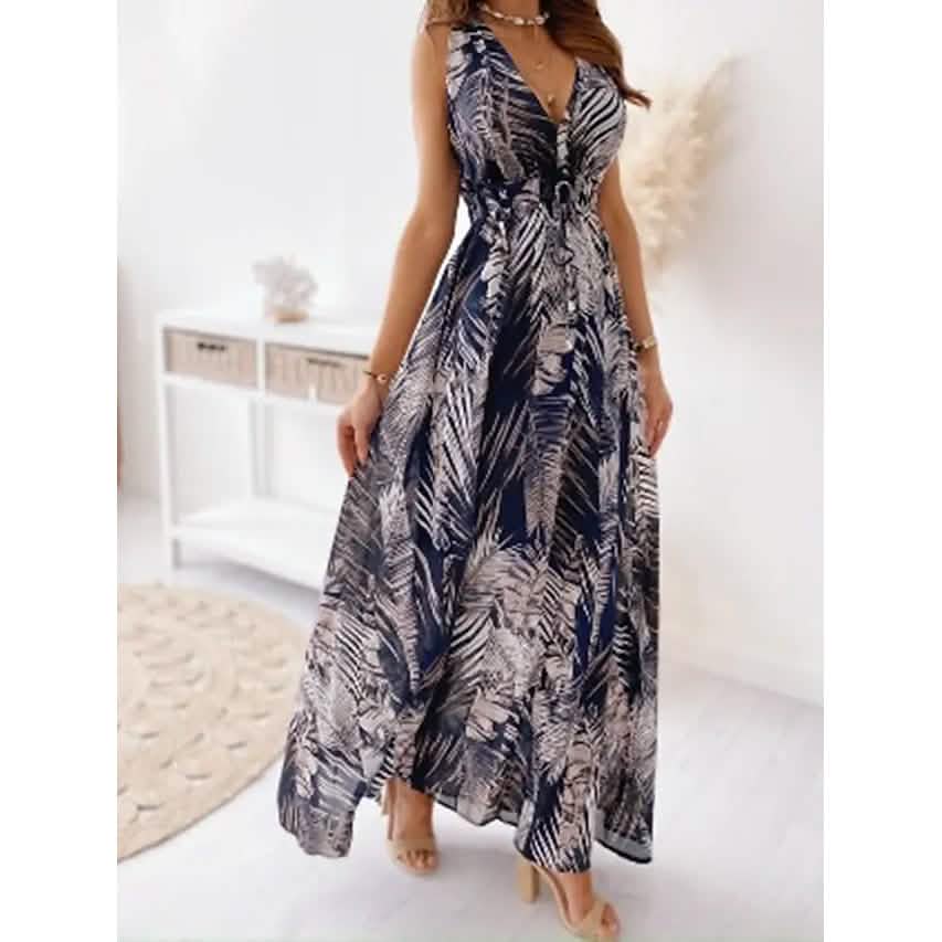 Women's Maxi Sleeveless Backless Dress