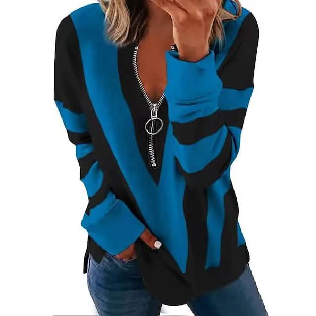 Women's Zip Shirt Long Sleeve