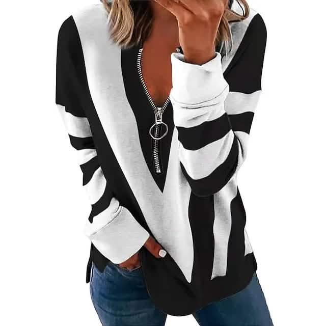 Women's Zip Shirt Long Sleeve