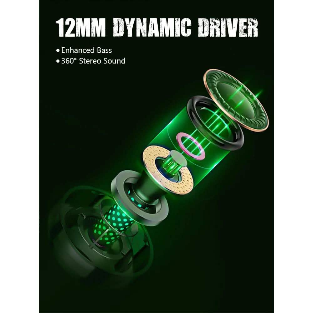 Zime Winner Gaming Headphones 65ms Low Latency TWS Bluetooth Earphone With Mic Bass Audio Sound Positioning